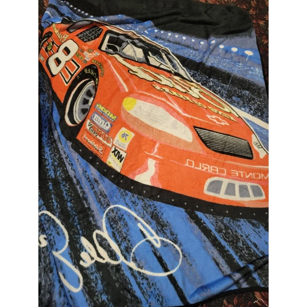 Dale Earnhardt Jr NASCAR Blanket #8‎ Heavy Fleece Bierderlack Style Large Throw